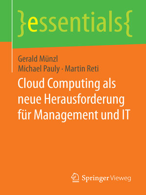 cover image of Cloud Computing als neue Herausforderung für Management und IT